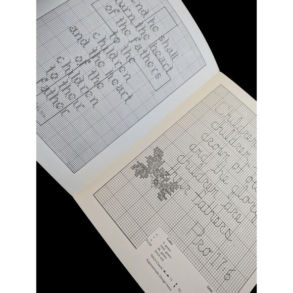 For Our Fathers Leaflet 1 Cross Stitch Lord Cricket Cross Vintage 1981 Christian - Picture 3 of 3